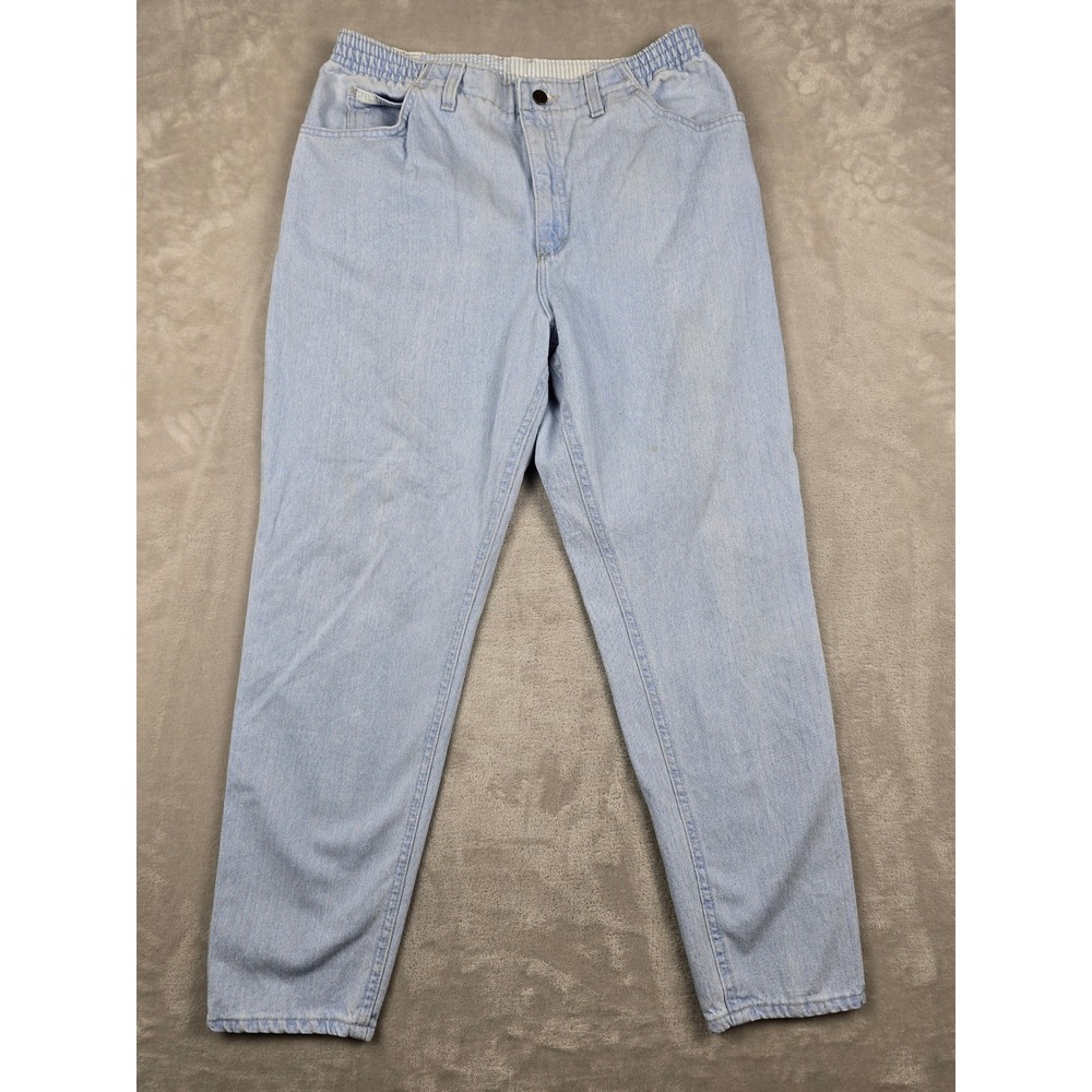 Vintage Mr Lee Jeans Womens 16W 32x30 High‎ Rise Tapered Leg Distressed
